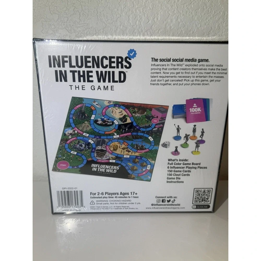 Influencers in the Wild The Game Social Media Board Game for 2-6 Players New NIB - Picture 2 of 2